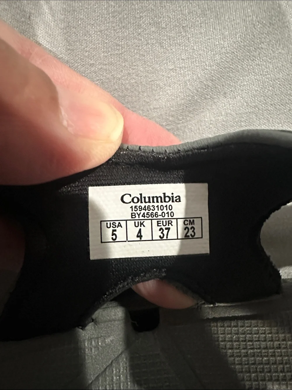Columbia Black and Gray Kids' Adjustable Sport Sandals